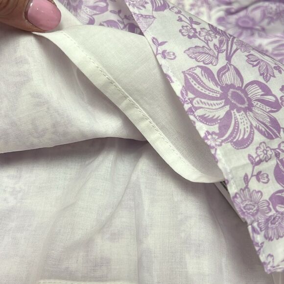 Janie and Jack 100046698 The Chelsea Smocked Top - pixie purple floral NWT - Picture 9 of 11